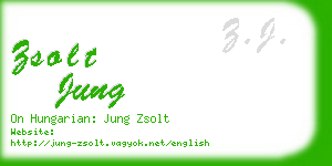 zsolt jung business card